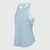 Glacier Blue AvaLee by Selkirk Women's Crossover Open-Back Tank, featuring an open back and crossover straps