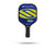Lakeside Lime Selkirk Sport Riley Mini Pickleball Paddle with blue and yellow stripes