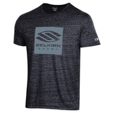Selkirk Men's Box Logo Short Sleeve Crew T-Shirt - Champion Tri Blend.