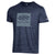 Black Selkirk Men's Box Logo Short Sleeve Crew - Champion Tri Blend with Stretch-Wik material