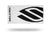 Selkirk Cotton Towel in black and white with logo, measuring 19