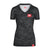 Black Selkirk Red Label Camo Women's Short Sleeve V-Neck with Stretch-Wik Technology