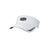 White Selkirk Vanguard Performance Visor - Stretch-Fit, featuring a premium elastic back for a custom fit